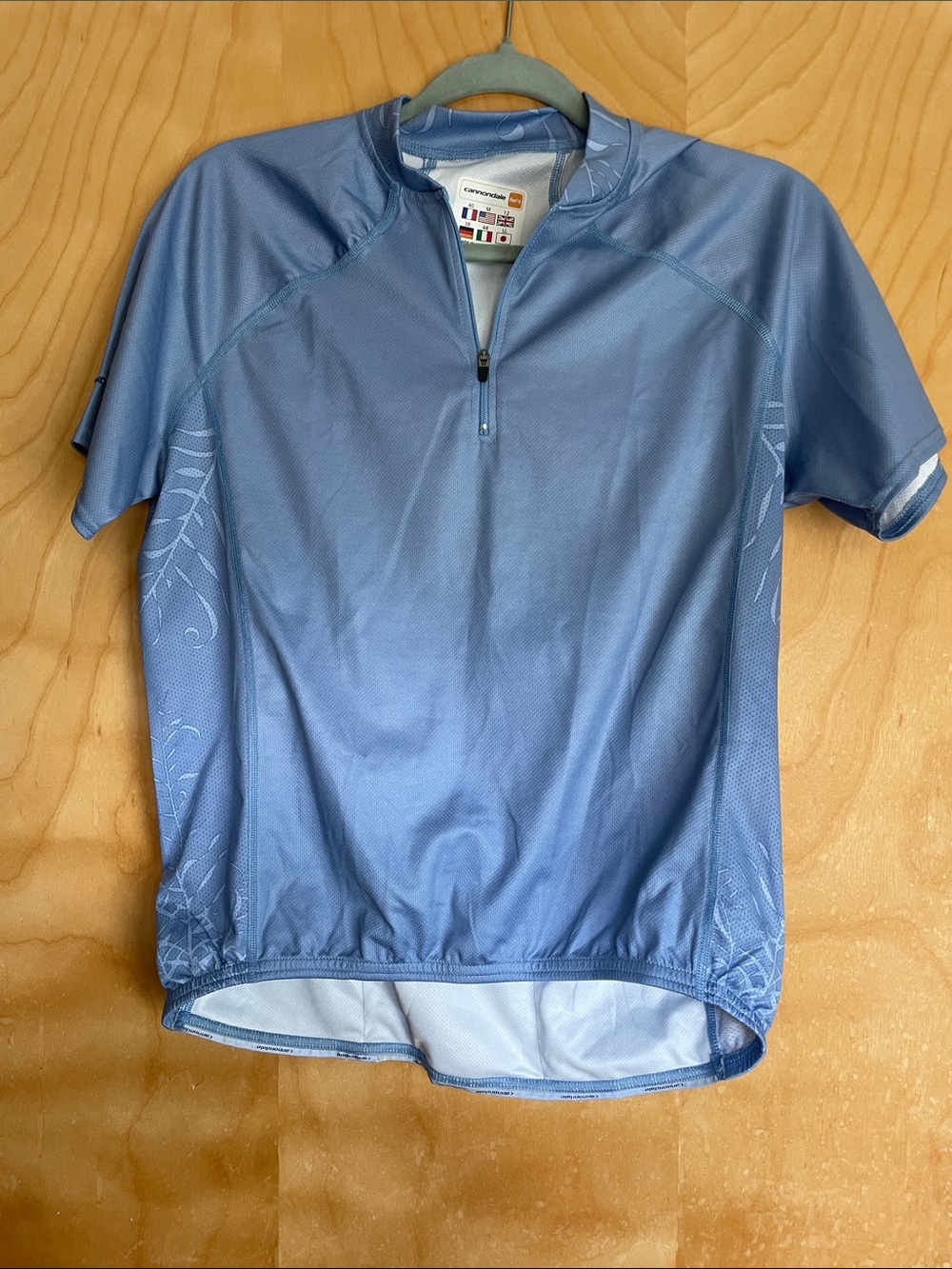 Carrera Light Blue Short-Sleeve Cycling Jersey for Women